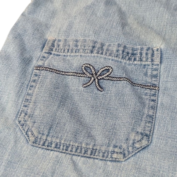 Vintage Disney Eeyore Overalls Shortalls L Anchors Away 90s Embroidered Retro - Picture 9 of 13